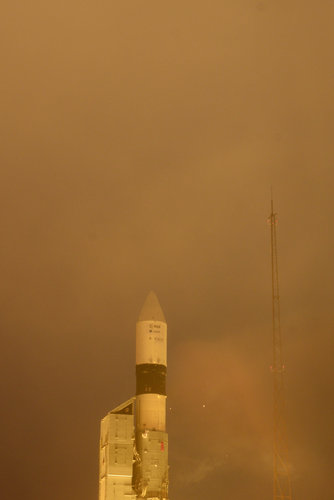 Swarm liftoff on a Rockot launcher from the Plesetsk.