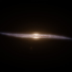 The best Milky Way map, by Gaia (artist impression, edge-on)